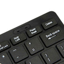 Black Ultra-thin Quiet Small Size 78 Keys Mini Multimedia USB PC Laptop Keyboard