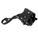 Leather Dog Muzzle Anti Bark Bite Chew Dog Training Products(Black)(M)