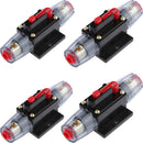 4Pcs Manual Waterproof 30A Circuit Breaker Car Automatic