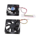 4pieces 12V 3Pin 80mm Mini 8cm Fan Silent Computer Cooler Cooling Fan PC