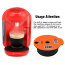 Reusable Coffee Capsule Pods Filter Slicone Lid Fit for Bosch Tassimo 60ml