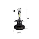 H4 9003 hb2 led headlight kit light lamp bulb high low beam 50w 8000lm B Nw