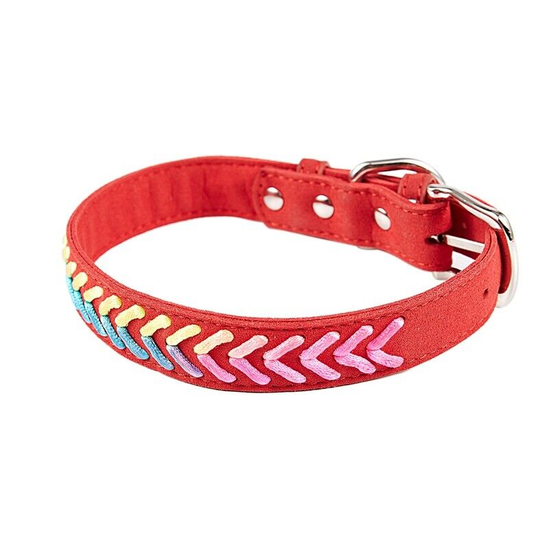 Braided Cool Stylish Braided Soft Padded Pet Collar Fits Small Medium Large