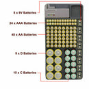 98 Grids Battery Storage Organizer Holder with Tester-Battery Rack Case Box