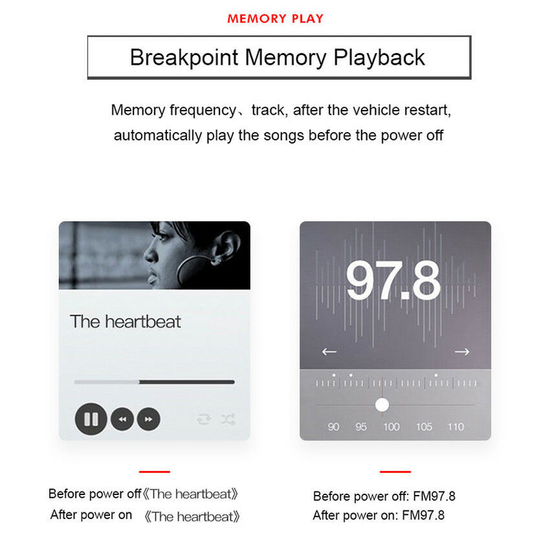 Car Bluetooth Kit Wireless Radio Adapter MP3 Player USB Charger Speakerphone