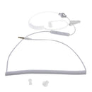 3.5mm Anti-radiation Air Tube Stereo Single Curly Earphone Headset With Mic