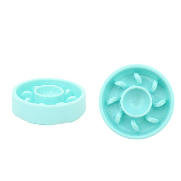 2Pcs Dog Feeder Pet Cat Anti-Gulping Non Slip Bowls Dishes For Large Dogs