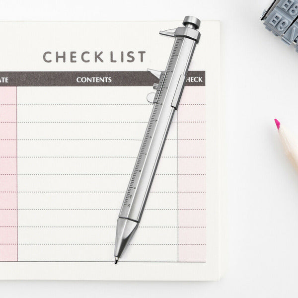 Vernier Caliper Roller Ball Pen Stationery Ball-Point Pens Measuring Gauge A#S