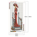 5D DIY Diamond Painting Kit Dress Lady Full Round Drill Handicrafts (B441)
