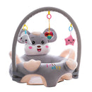 Cartoon Baby Infant Learning Sit Chair Baby Support Seat (Grey w/ Pole) A