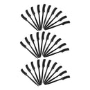 30 Pieces Mini Eyebrow or Eyelash Comb Disposable Brushes for Makeup - Black