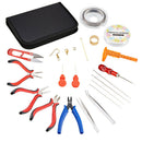 Jewelry Making Supplies Kit Included Charms, Findings, Bead Wire and Cord,