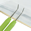 2x Soft Plastic Bending Handle Weave Handcraft Crochet Hooks Knitting Needles JR