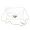 WomenTransparent PVC Envelope Messenger Bags Crossbody Clutch Totes (Clear) A