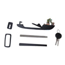 Black Front Right Side Exterior Door Handle Kits for VW Golf Jetta MK1 MK2