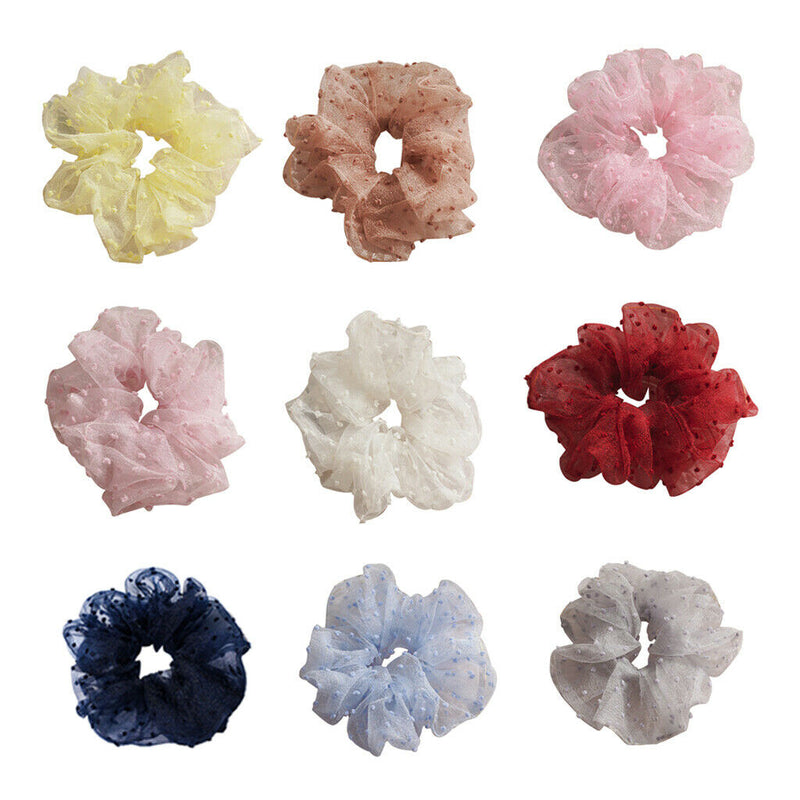 9pcs Ladies  Hair Scrunchies Bobbles Rope Hairband Updo Tool Scrunchy