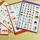 10-Sheet Paper Stickers Photo Album Scrapbook Calendar Diary Planner Sticke Y0B6