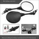 1 Pair Universal Motorcycle Rearview Side Mirror, Foldable Motorcycle Handlebar