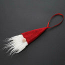 5pcs Xmas Tree Hanging Ornaments Christmas Wreathe Santa Pendants (Red)