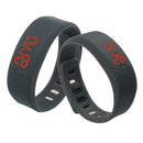 Men Womens Silicone Red LED Sport Bracelet Touch Digital Wrist Watch Xmas Gifts