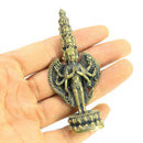 8cm Copper Buddha Avalokitesvara Sculpture Ornament Home Bedroom Decoration