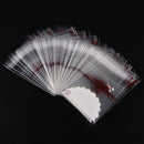 Wholesale 100ps white lace Self Adhesive Lots DIY Jewelry Seal Plastic Bags TO S