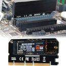 Led Interface M.2 NVMe SSD NGFF To PCIE 3.0 X16 Computer Expansion Card Adapter