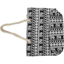 Women Casual canvas large capacity shoulder bagï¼ˆBlack Elephantï¼‰