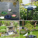 Bird Bath Fountain Solar-Powered Water Pumps Floating Outdoor Parts Pond Ga O5E4