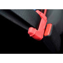 Red Auto Car Seat Belt Adjuster Safety Buckle Anti-Scratch Protection Soft Case