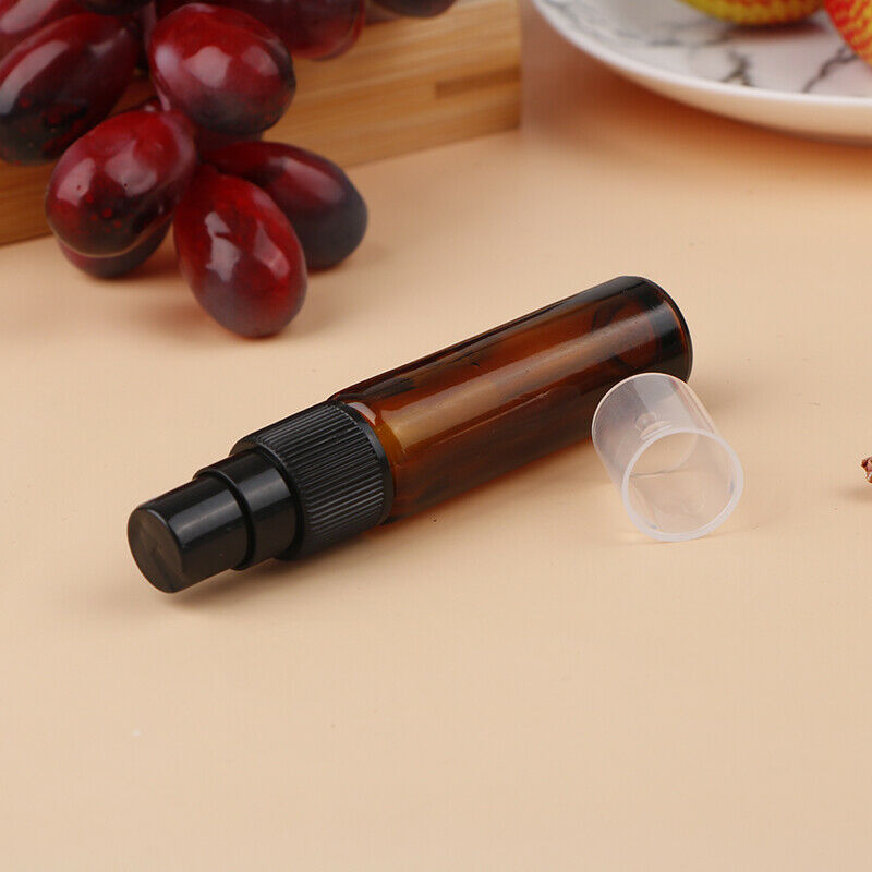 10ML Mini Empty Glass Bottle Spray Perfume Cologne Refillable Travel Organize Ew