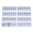 88 Keys Transparent Key Note Stickers for Piano Electronic Keyboard