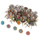 50pc Map Push Pins Map Tacks Steel Thumb Tacks Pins Office School Stationery