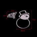 Xmas Snowman Metal Cutting Dies DIY Scrapbooking Decor Embossing Photo Album