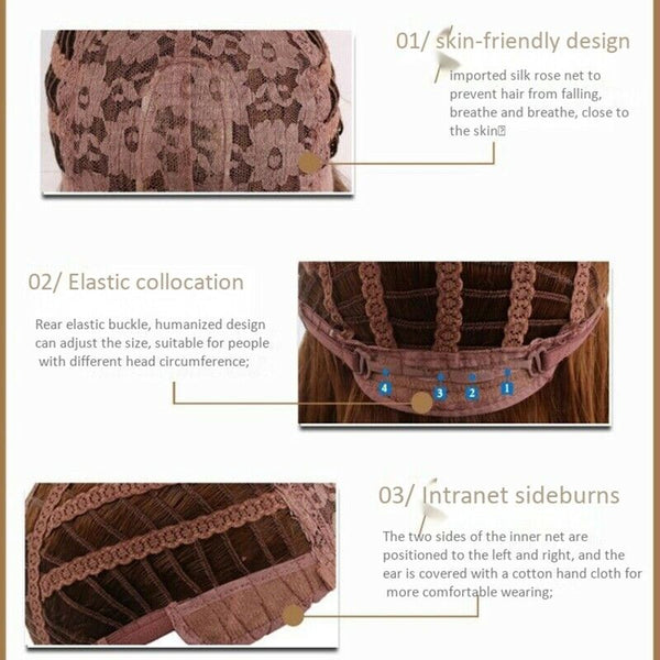 European And American Popular Fashion Color Hair Wigs Natural Wave Wigs I2X6