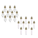 20pcs TUBE and Waterdrop VIALS Mini Bottles Perfume EMPTY Bottle Pendant