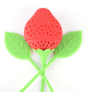 Silicone Strawberry Tea Leaf Strainer Herbal Spice Infuser Filter JOBLR8YATly