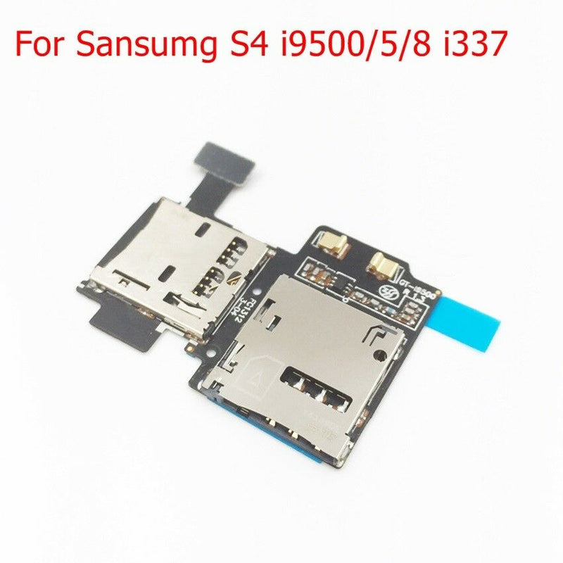 For Sansumg S4 i9500/5/8 i337 SIM Card Slot Reader Holder Flex Cable Replacement