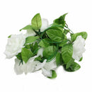 Artificial Rose Silk Flower Vine Garland Home Wall Party Wedding Decor Whit