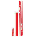 Racing Stripe Car Stickers Side Skirt Mirror Hood Decals Styling Accessories