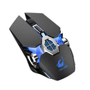 X13 2.4GHz Wireless Gaming Mouse USB Rechargeable Backlight Mice (Black)