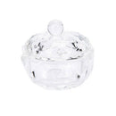 Crystal Glass Dappen Dish with Lid Bowl Cup Nail Art Craft Salon School Tool nME