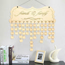 DIY Wooden Birthday Calendar Sign Special Dates Planner Board Hanging Decor
