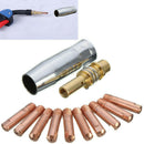 12x MB 15AK MIG/MAG Welding Contact 0.8x25mm M6 Gas Nozzle Tip Holder Se ZSJ