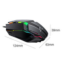 JM-530 1600DPI Adjustable Backlight Laptop Desktop Mice USB Wired Gaming Mouse
