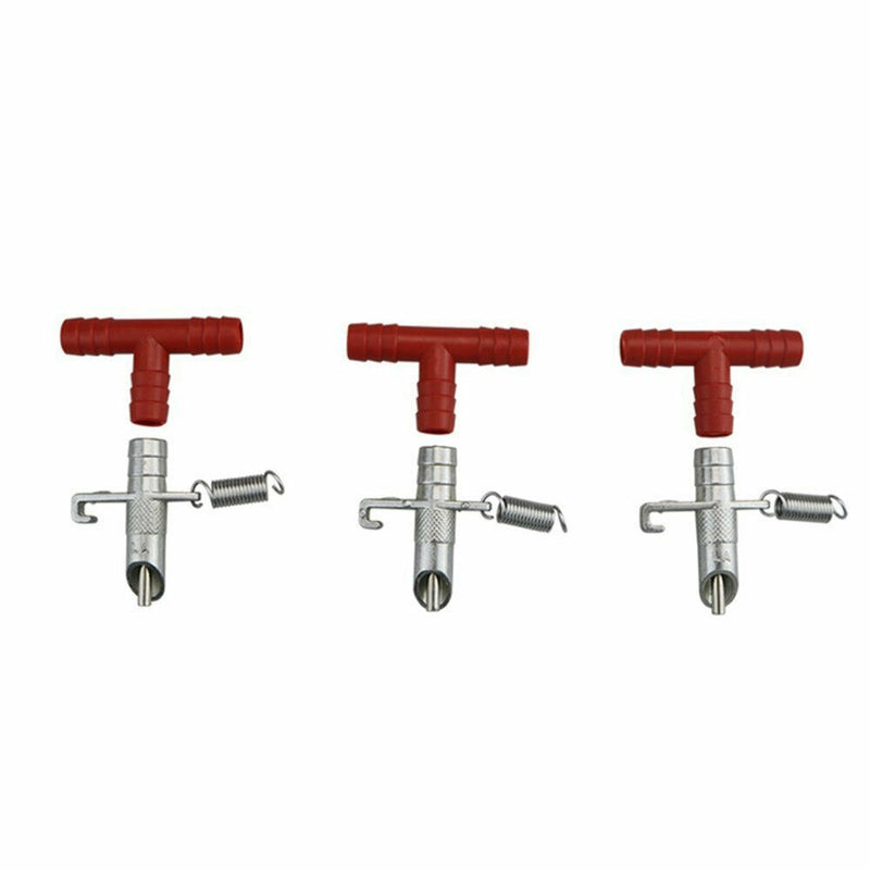 10 Sets Metal Automatic Nipple Animal Water Feeder For Rabbit Bunny Rodents