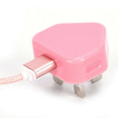 UK Mains Wall 3 Pin USB Plug Adapter Charger Power USB Port For Phones Tabl Gw