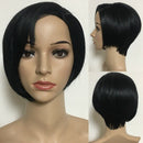 10 Inch Synthetic Short Straight Hair Wigs For Women Black Wig Short Bob Wi D4S7