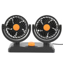 24V Double Sides Strong Wind Electric Car Fan Cooler Track Fan 2 Level Adju