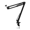 Microphone Arm, Mic Arm Microphone Stand Boom Suspension Stand with Desk Adapter